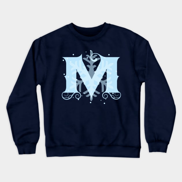 Winter Letters M Crewneck Sweatshirt by emma17